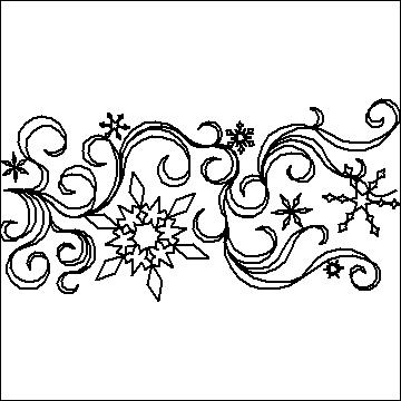 (image for) Snowflakes and Ribbons-L00809 - Click Image to Close